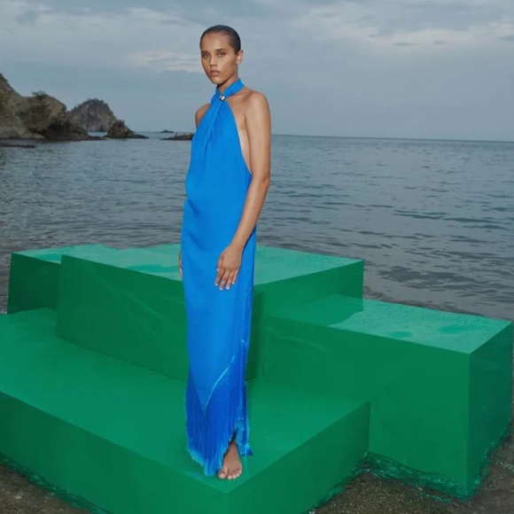 Baobab Collection Blue Maxi Dress - Picture 1 of 6